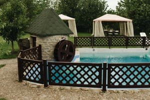 Гостиный двор Родинний Маєток Family Estate. Коттедж двухместный у каньона (К1), терраса, сауна, бассейн. 22